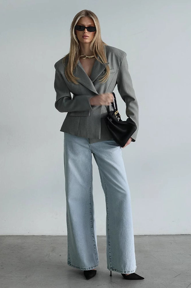 Tailored Tie Detail Slim Fit Blazer Main image