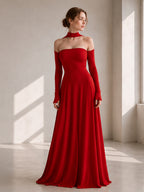 Halter Neck Ball Gown Formal Dress