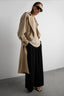 Double Breasted Belted Longline Trench Coat