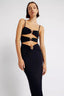 Bandage Knit Low-Cut Maxi Birthday Dress