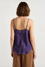Loose Fit Solid Satin Cami Top