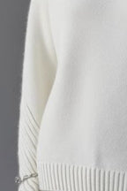 High Neck Loose Knit Sweater
