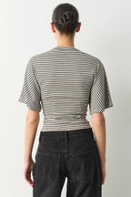 Striped Crew Neck Slim Fit Short Sleeve Tee
