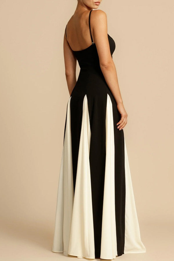 Elegant Panelled Slip Party Dress Secondary image