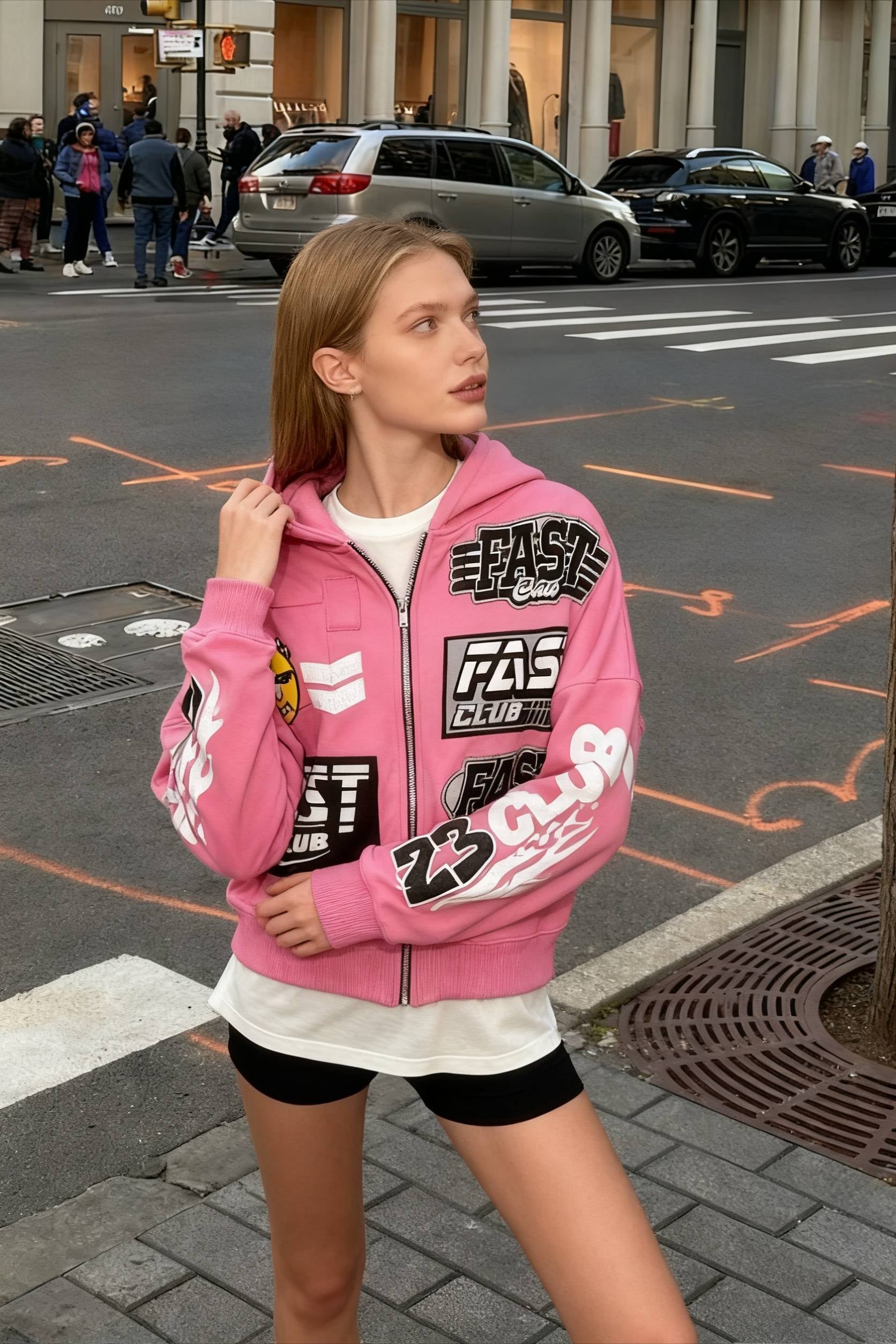 Y2K Retro Letter Hoodie Main image