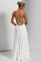 Backless Chiffon Maxi Dress