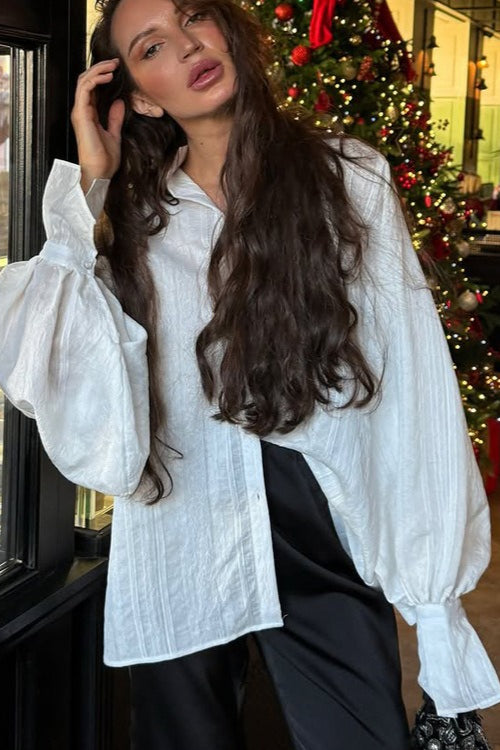 Relaxed Cotton Button Down Blouse Secondary image