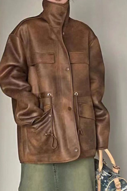 Thickened Stand Collar Quilted Coat Secondary image