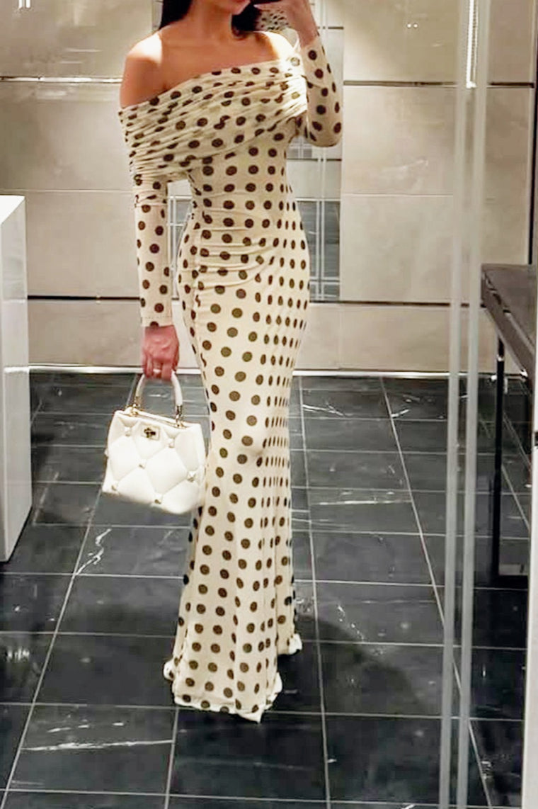 Polka Dot Backless Bodycon Birthday Dress Secondary image