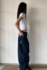 Street Vintage Distressed Flare Jeans