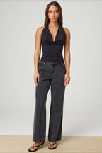 Halter Backless Cami Slim Fit Crop Top