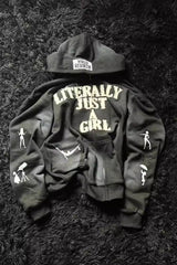 Street Style 3D Letter Zipper Hoodie