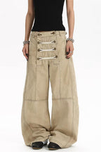 Hardware Loop Wide Leg Cargo Jeans