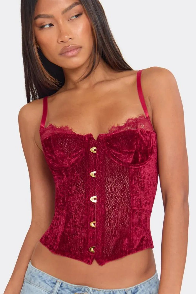 Lace Boned Cami Top Secondary image