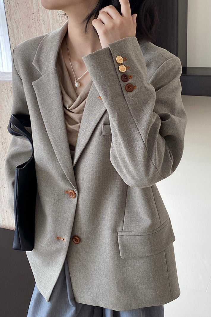Elevated Casual Peak Lapel Blazer Secondary image