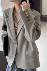 Elevated Casual Peak Lapel Blazer