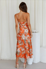 Floral Digital Print Cami Silk Dress