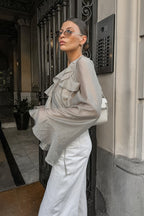 Versatile Flare Ruffle Blouse