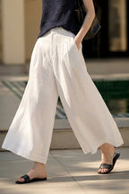 Breezy Linen Relaxed Wide Leg Pants