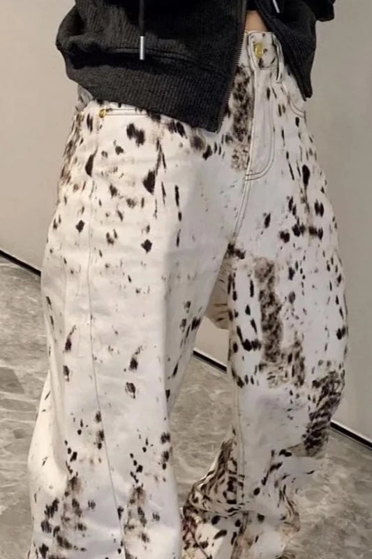 Vintage Leopard High Waist Jeans Secondary image
