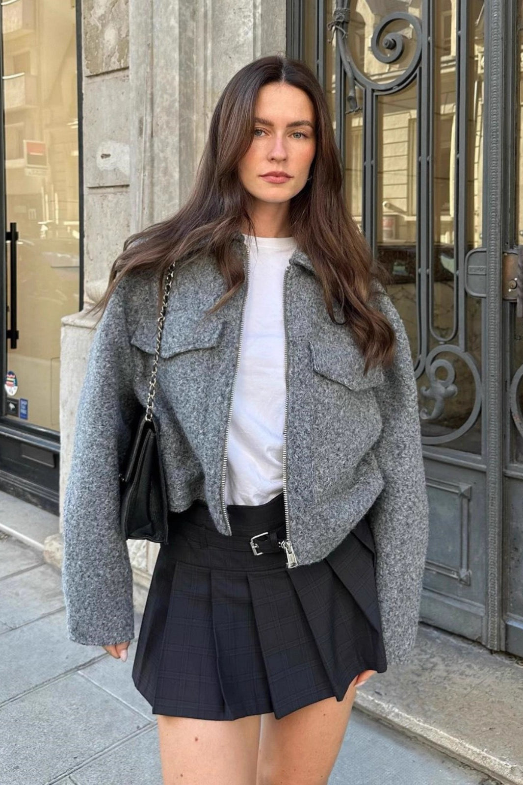 Oversized Tweed Casual Jacket Main image