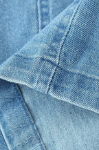 Slim Fit Button-Up Denim Dress