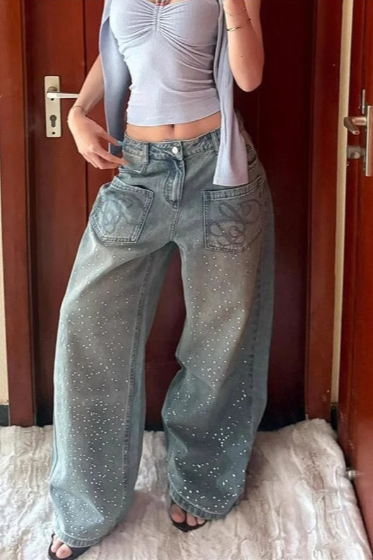 Star Studded Vintage Baggy Jeans Secondary image