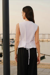 Textured Smocked Sleeveless Cami Top
