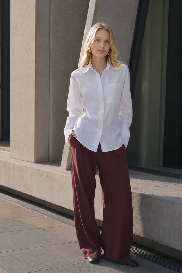 Versatile Lapel Collar Blouse Main image