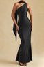 Halter Mermaid Satin Gown Silk Dress