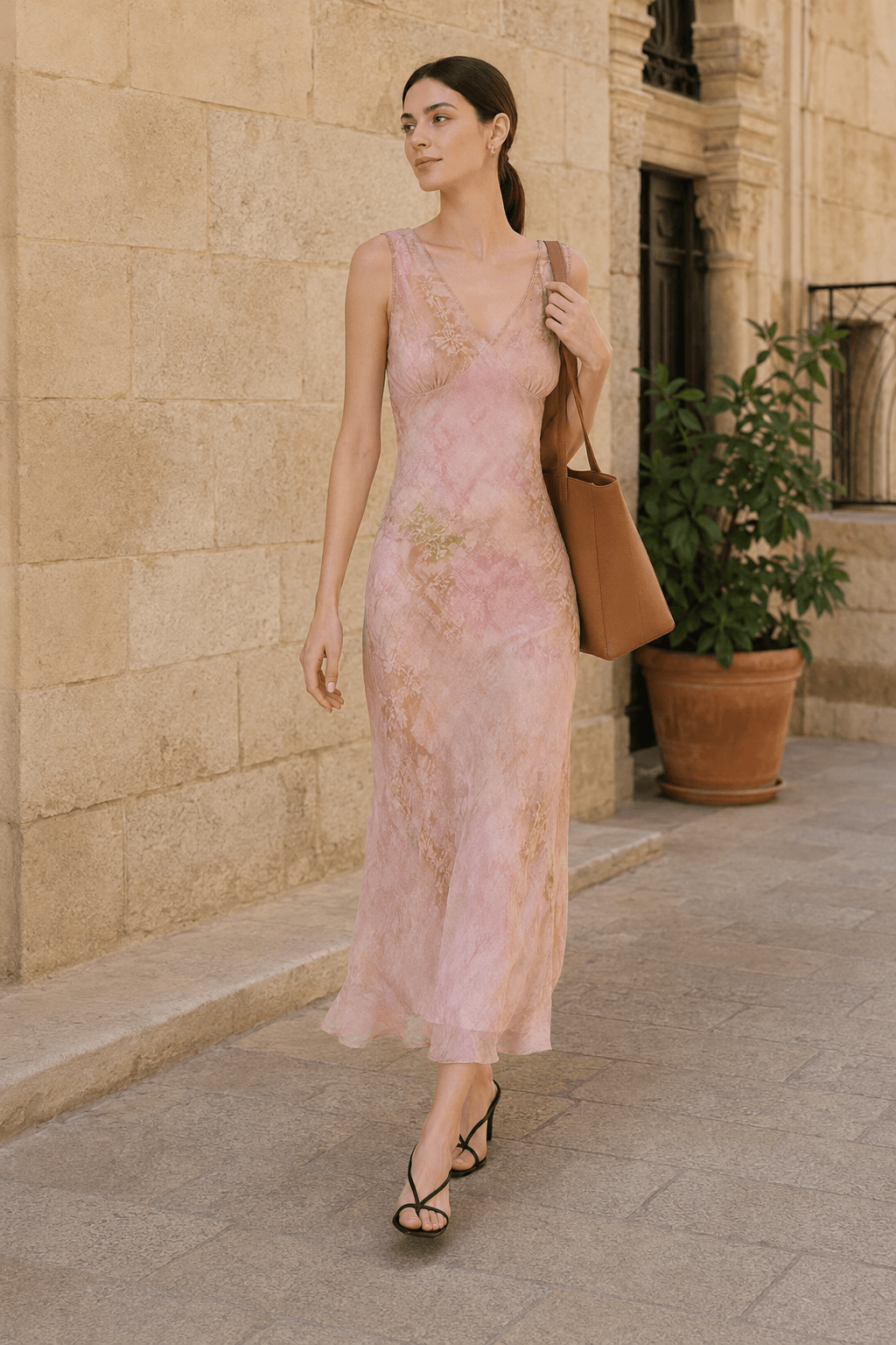 Elegant Chic Slim Waist Long Floral Dress Secondary image