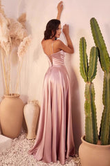 Elegant Strapless Maxi Formal Dress