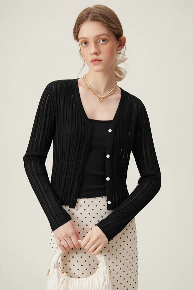 Casual Knit Open Front Cardigan Main image