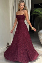 Lace-Up Backless Maxi Dress