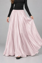Mermaid Shiny Acetate Like Maxi Skirt
