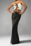 Polka Dot Pencil Slim Maxi Skirt