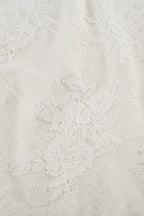 Sheer Ruched Split Cami Maxi Lace Dress