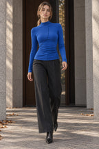Turtleneck Casual Fashion Long Sleeve Tee