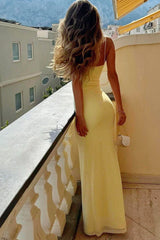 Lace Back Elegant Slip Dress