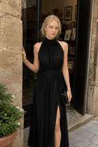 Elegant Sleeveless Evening Maxi Dress