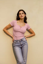 Vintage Fitted Solid T-shirts