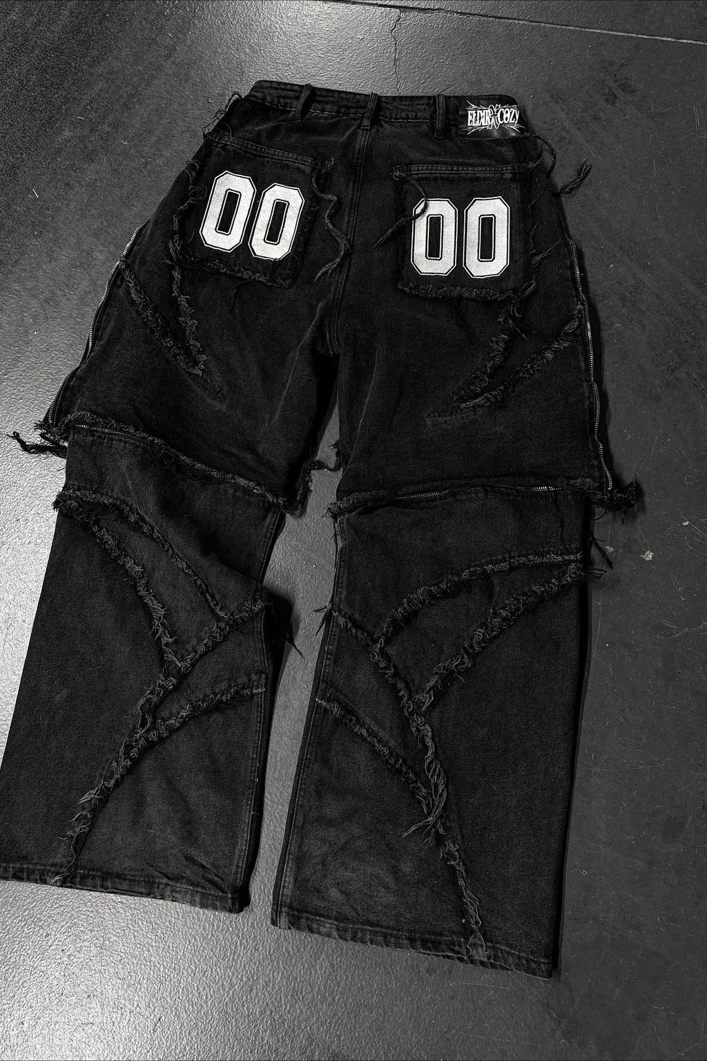 Convertible Zip Off Baggy Denim Jeans