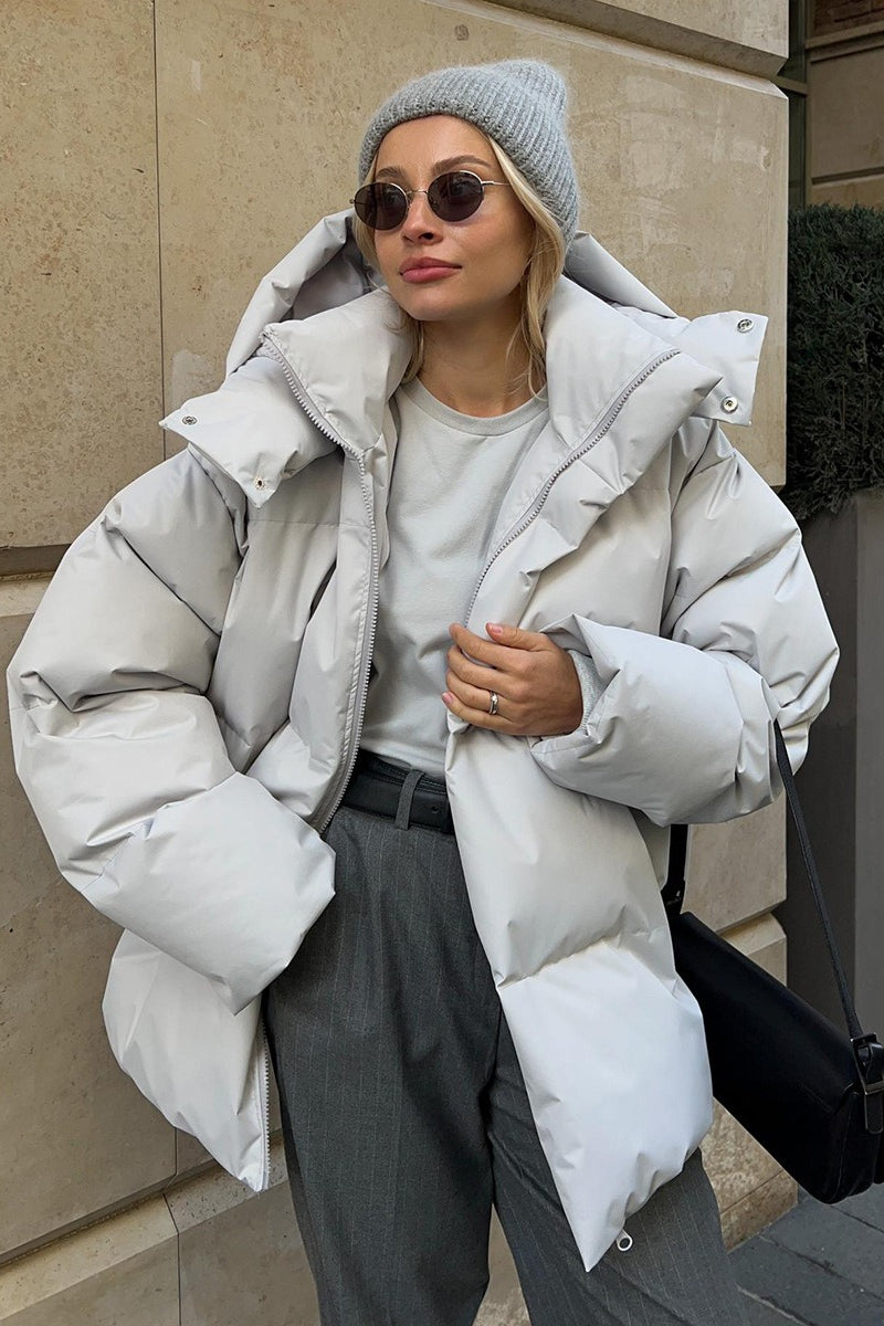 Relaxed Fit Quilted Longline Coat Main image