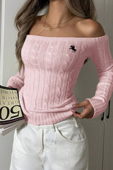 Slim Fit Off Shoulder Sweater