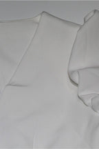 Elegant High Waist V Neck Work Dress