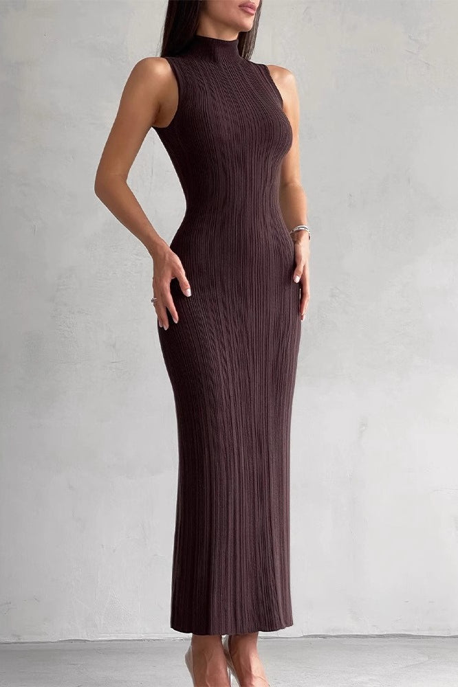 Elegant Slim Knit Bodycon Dress Secondary image