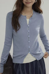 Wool Blend Layered Cardigan