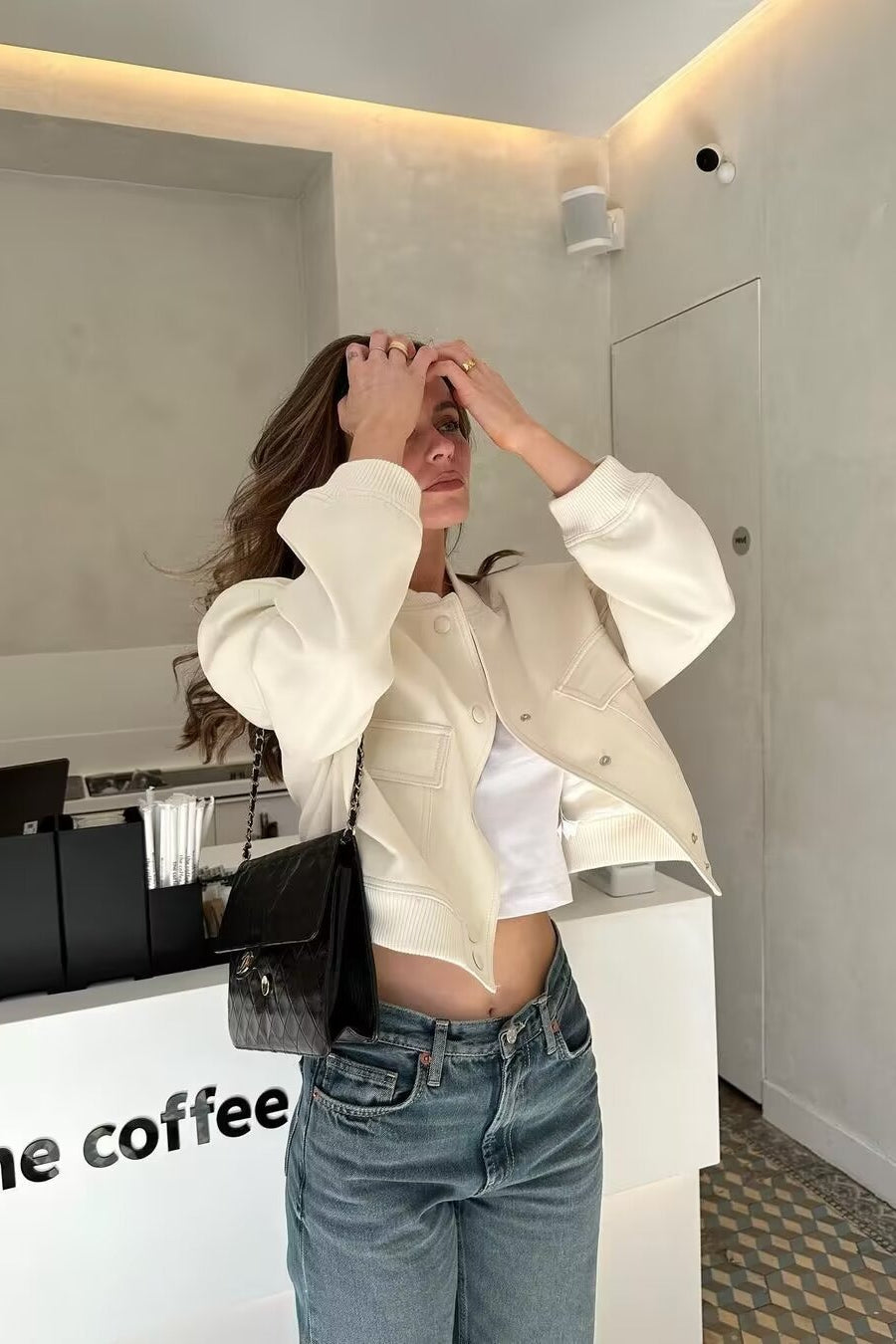 Oversized Pocket Bomber Jacket Main image