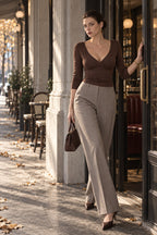 Y2K Elegant Cropped Midi Sleeve Blouse