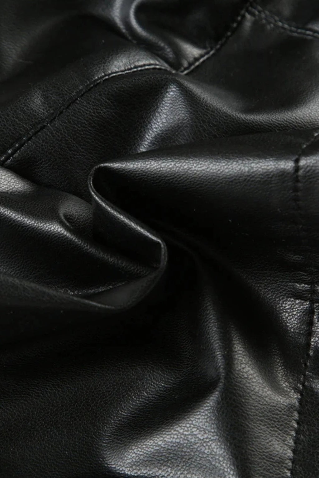 Baddie Faux Leather Crop Top